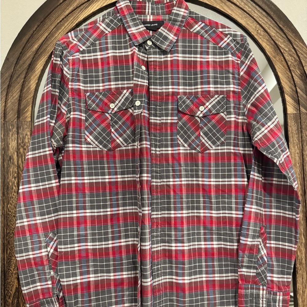 Adam Levine Collection Red Polo Shirt